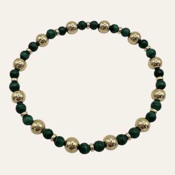 Green goddess gold filled bracelet bracelet