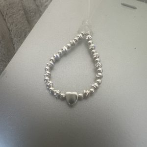 Mini heart shimmer ring