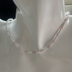 Pink sparkle necklace - choose length