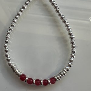 Gemstone bracelet choice of gemstone and size