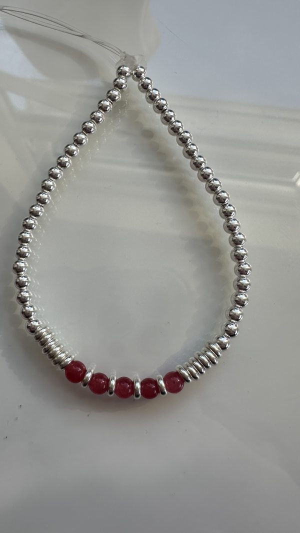 Gemstone bracelet choice of gemstone and size