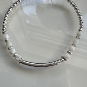 Gemstone bar bracelet - choose colour and size