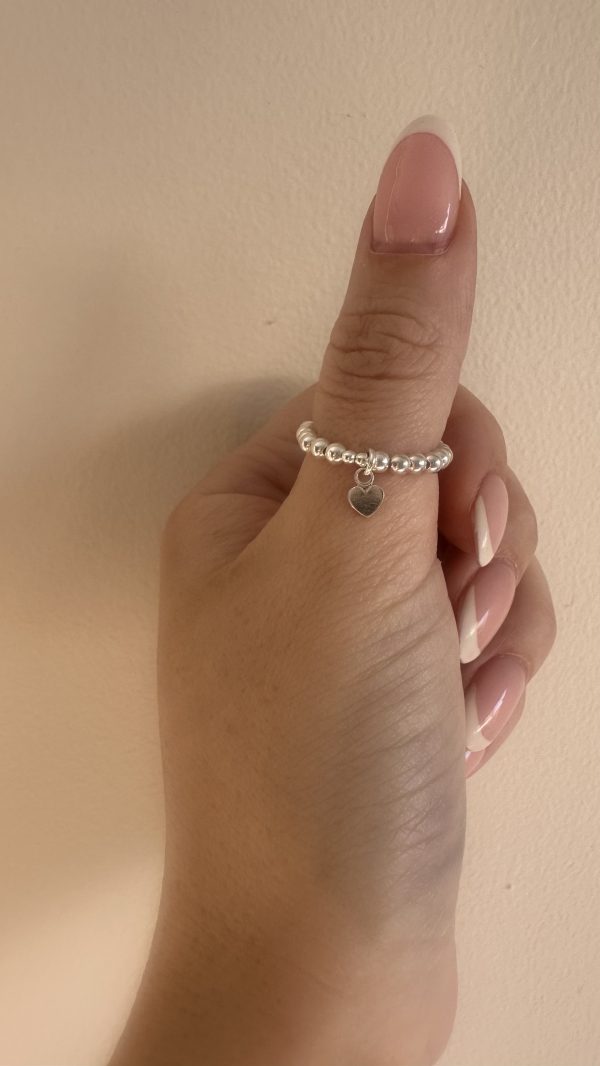 Flat heart ring