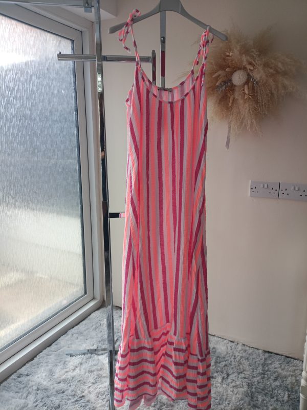 Pink stripe dress - Image 2