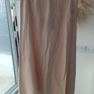 Cream midi skirt