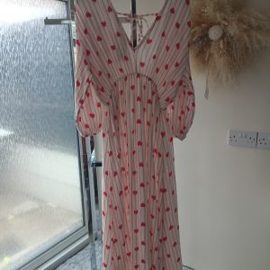 Heart print dress