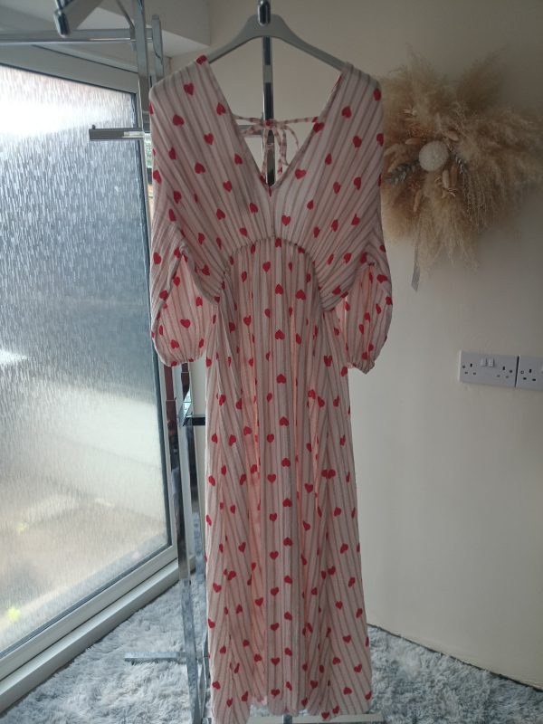 Heart print dress