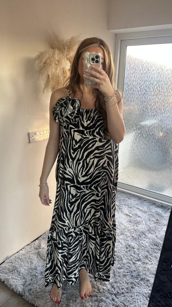 zebra MIDAXI dress - Image 2