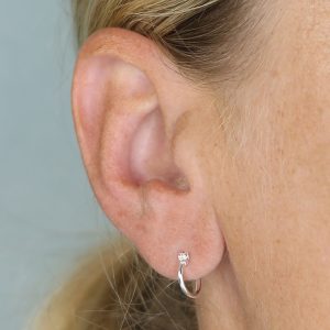 Small hoops sterling silver