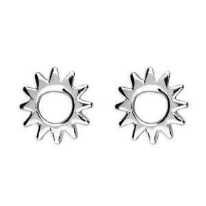 Sun studs sterling silver