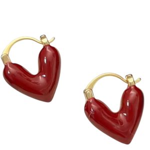 Burgundy red heart Huggies