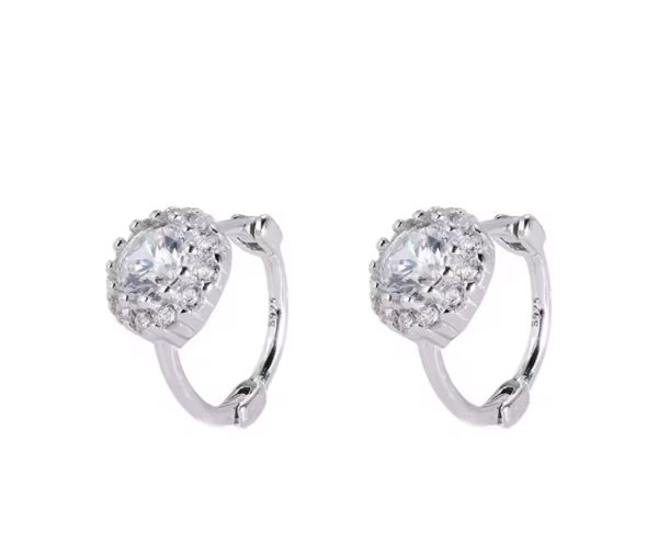 Crystal Cz Huggies