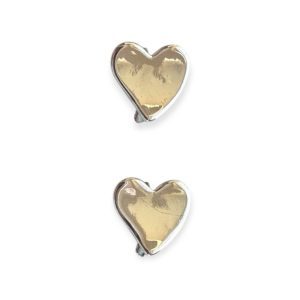 Heart Huggie hoops