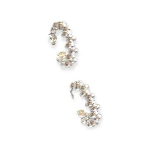 Bubble stud hoops
