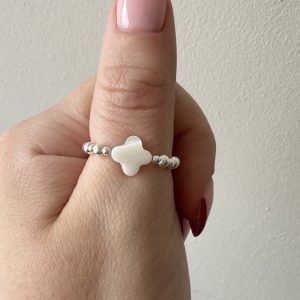 Clover ring sterling silver