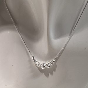 Multi ball necklace 17-19”