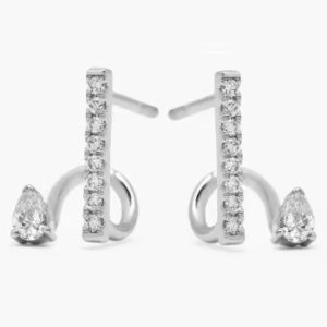 Sterling silver double look studs