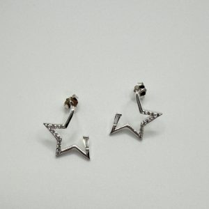 Sterling silver irregular stars ( new design)